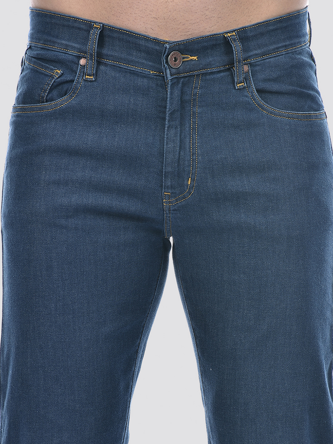 Numero Uno Men Solid Blue Jeans